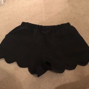 Scalloped shorts